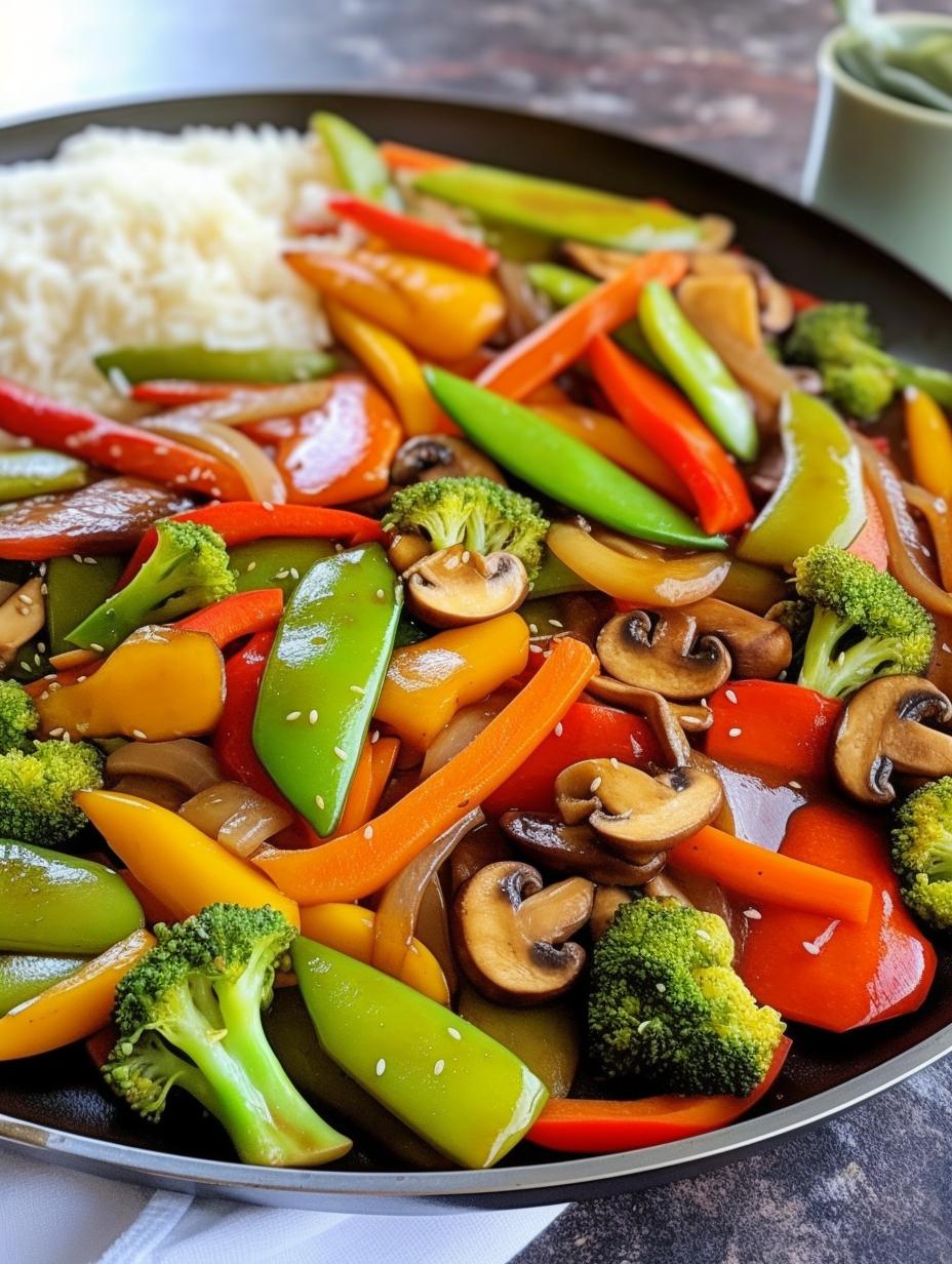 Rainbow Veggie Stir-Fry with Sesame-Ginger Glaze