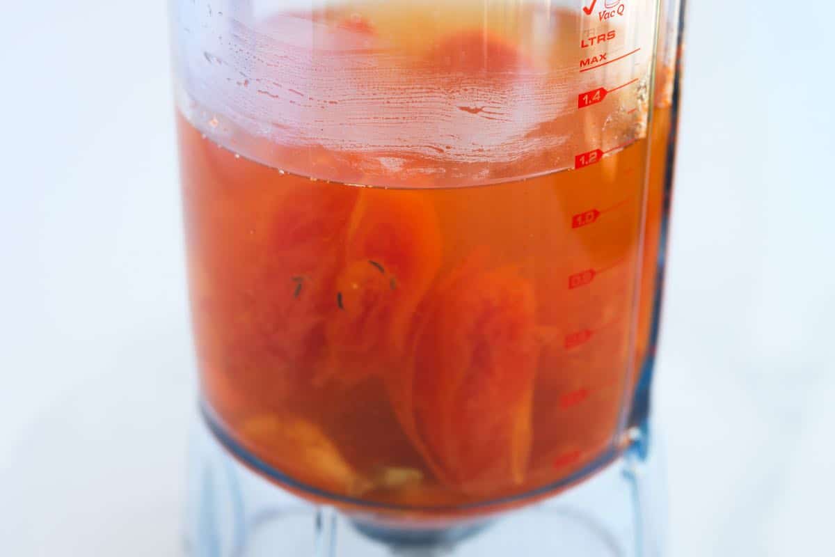 Clear Tomato Broth with Herb Crisp