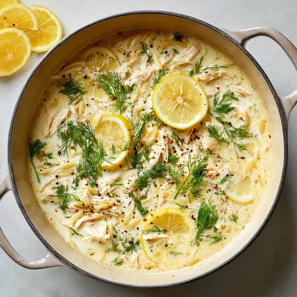 Seafood Avgolemono Soup with Lemon and Egg