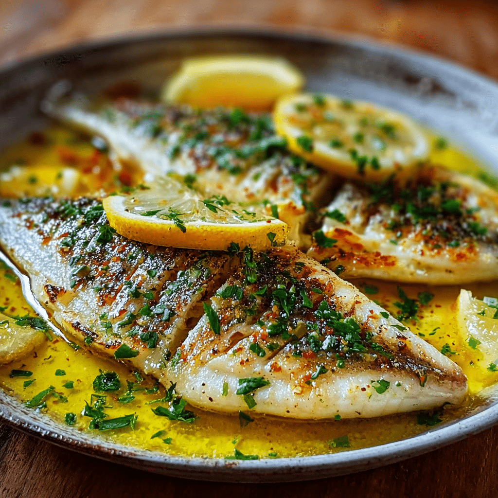 Pan-Seared Sea Bream with Lemon and Olive Oil