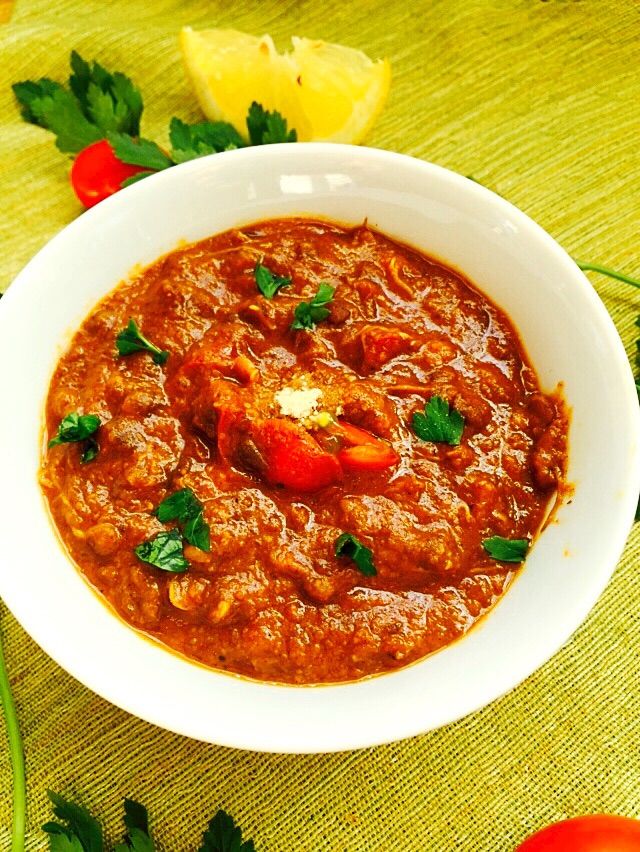 Berbere-Spiced Lentil Stew with Tomato and Onions