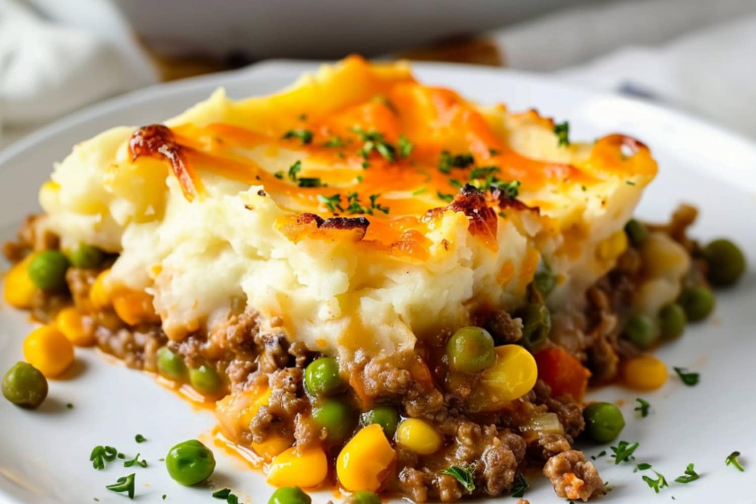 Baked Shepherd’s Pie with Sweet Corn and Thyme