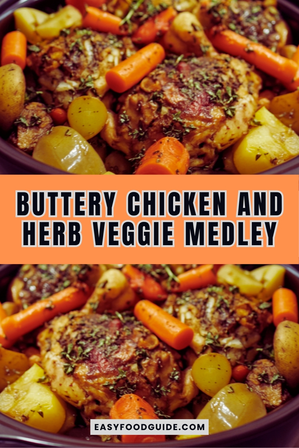 One-Pan Herb Chicken & Rainbow Veggie Medley