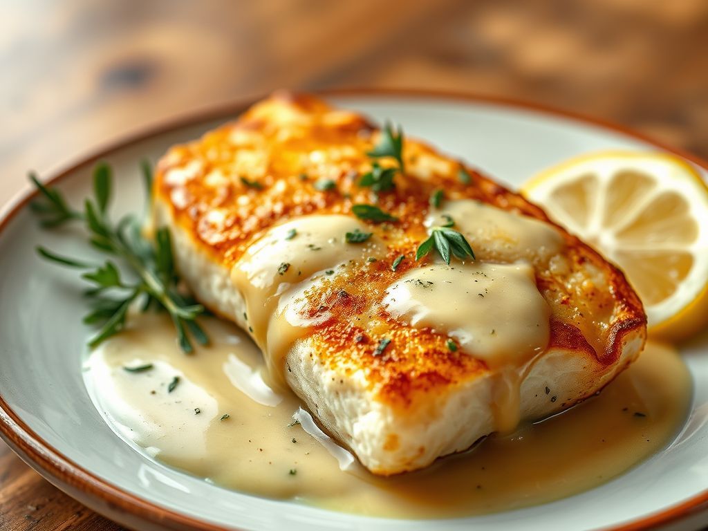Pan-Fried Hoki with Lemon Myrtle Butter Sauce