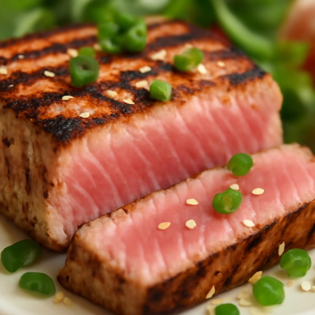 Grilled Ahi Tuna Salad with Avocado and Citrus Vinaigrette