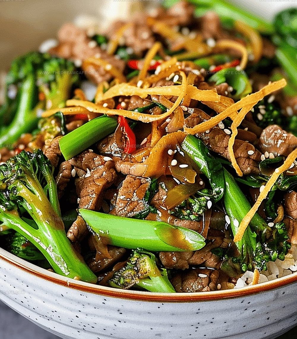 Stir-Fried Ginger Beef with Broccoli