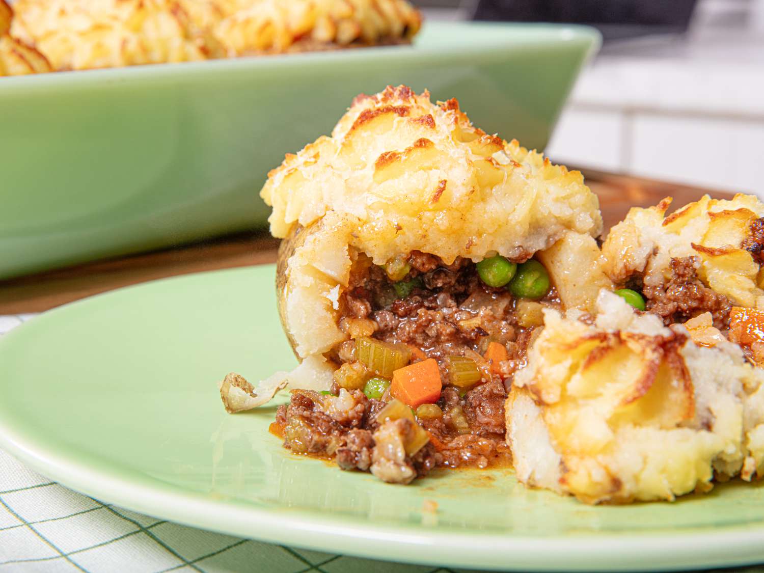 Baked Shepherd’s Pie with Garlic-Mashed Potatoes