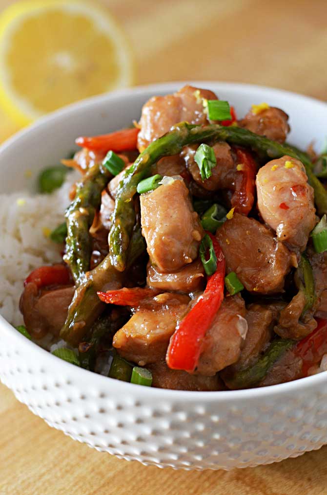 Lemon-Garlic Sour Chicken Stir Fry