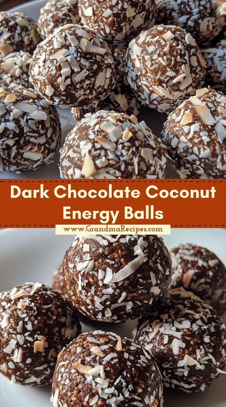 Quick No-Bake Coconut Chocolate Energy Balls