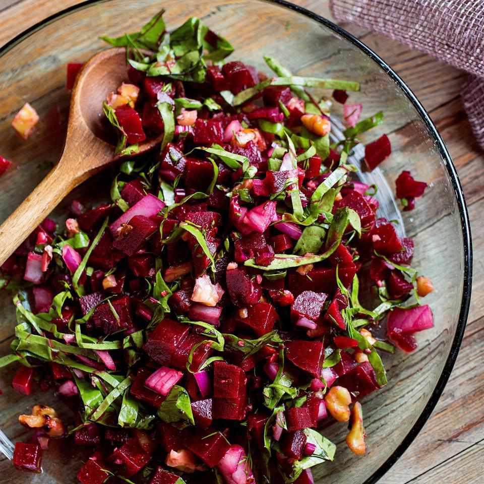 Dracula's Blood-Red Beet and Lobster Salad
