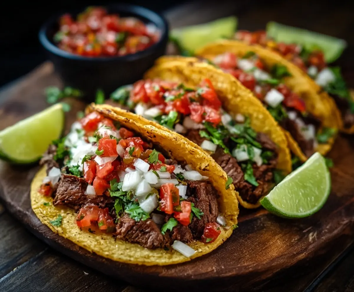 Taco Heaven Spiced Beef Tacos with Fresh Salsa