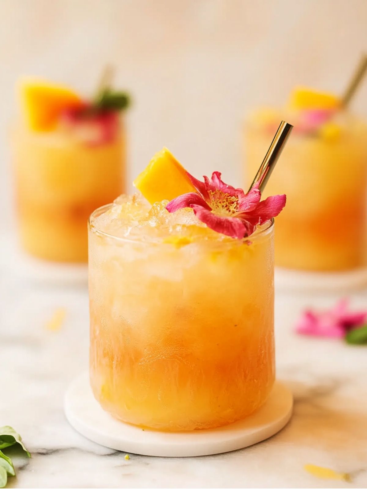 Spiced Mango Rum Runner with Citrus Zest
