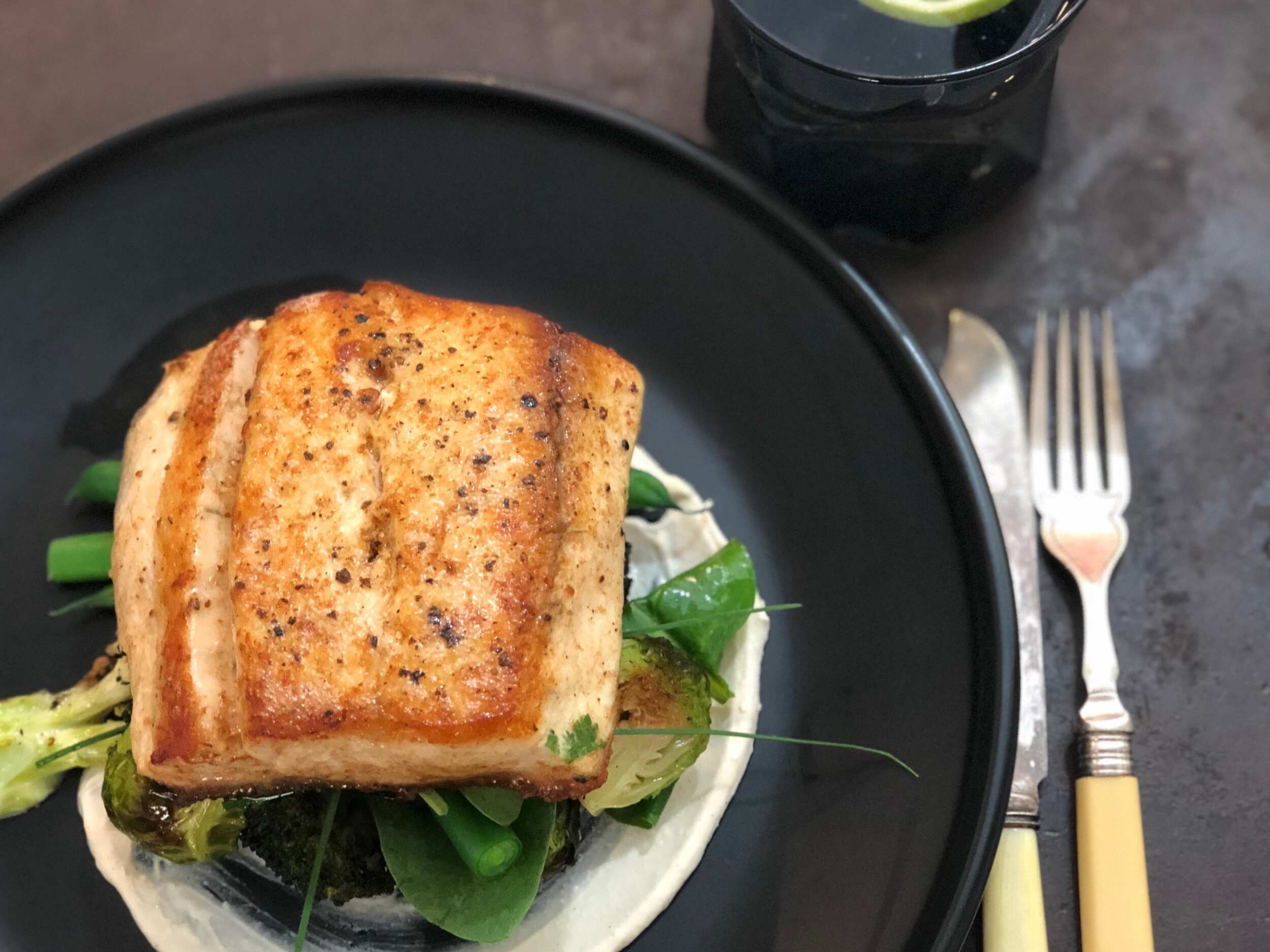 Pan-Fried Barramundi with Finger Lime Butter