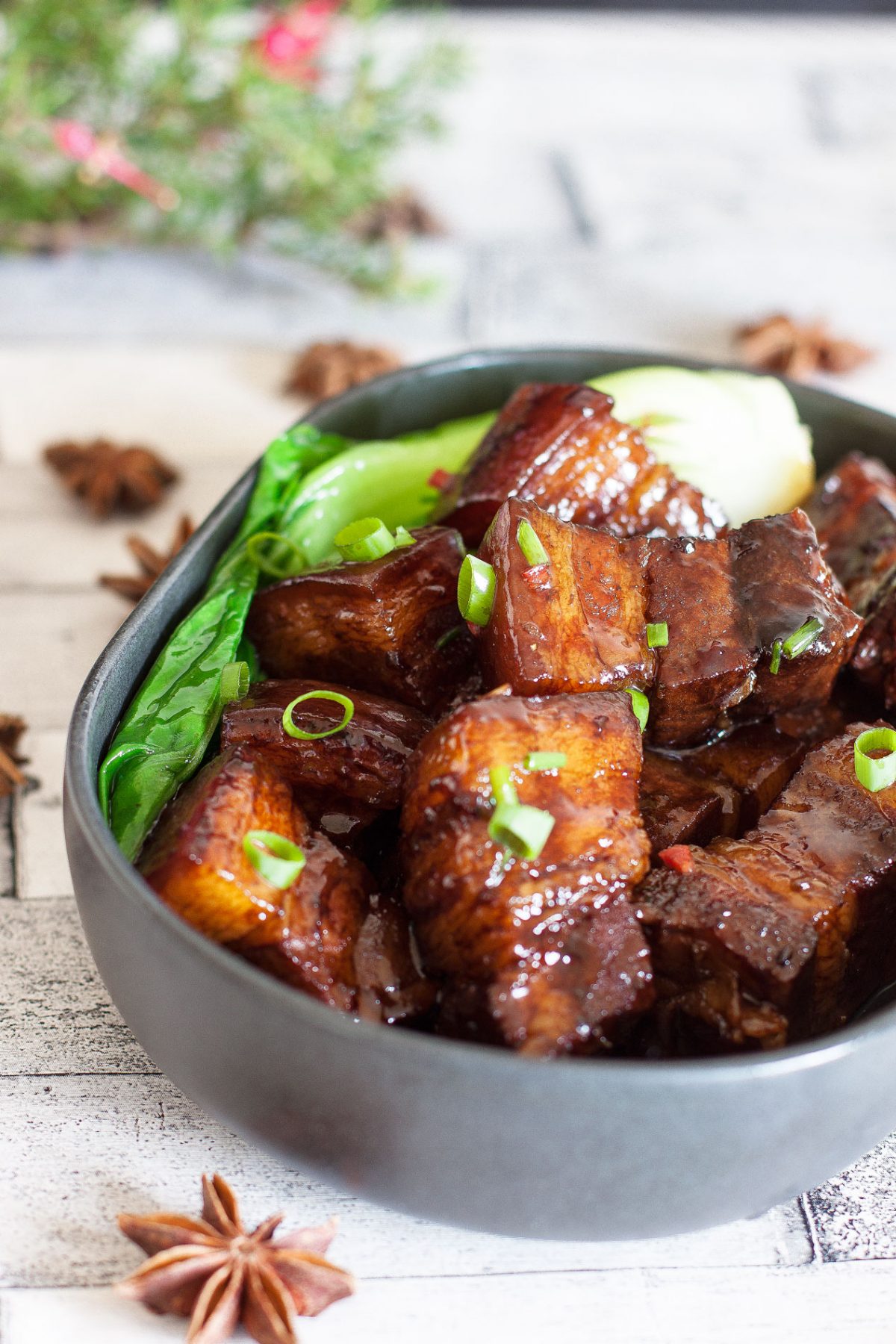 Low-Simmered Asian Pork Belly with Ginger and Soy