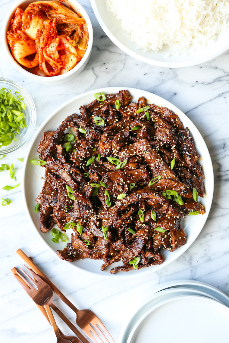 Stir-Fried Korean Beef Bulgogi with Garlic and Sesame