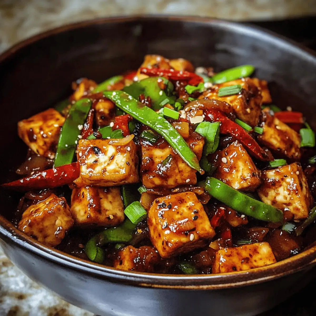 Stir-Fried Tofu with Lemongrass and Chili Garlic Sauce
