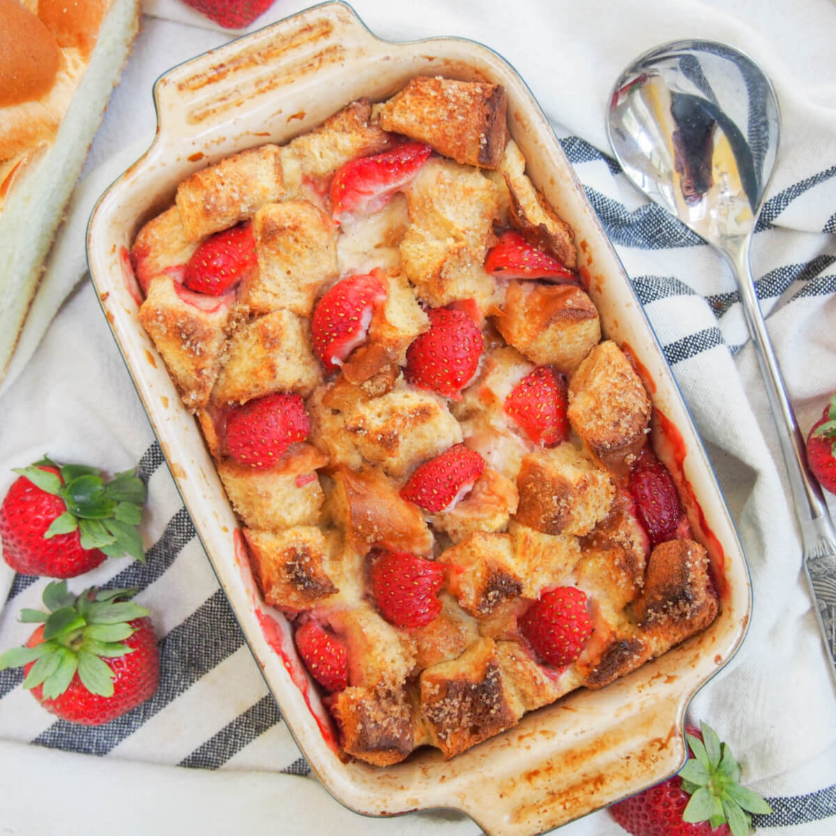 Strawberry-Rosemary French Toast Bake