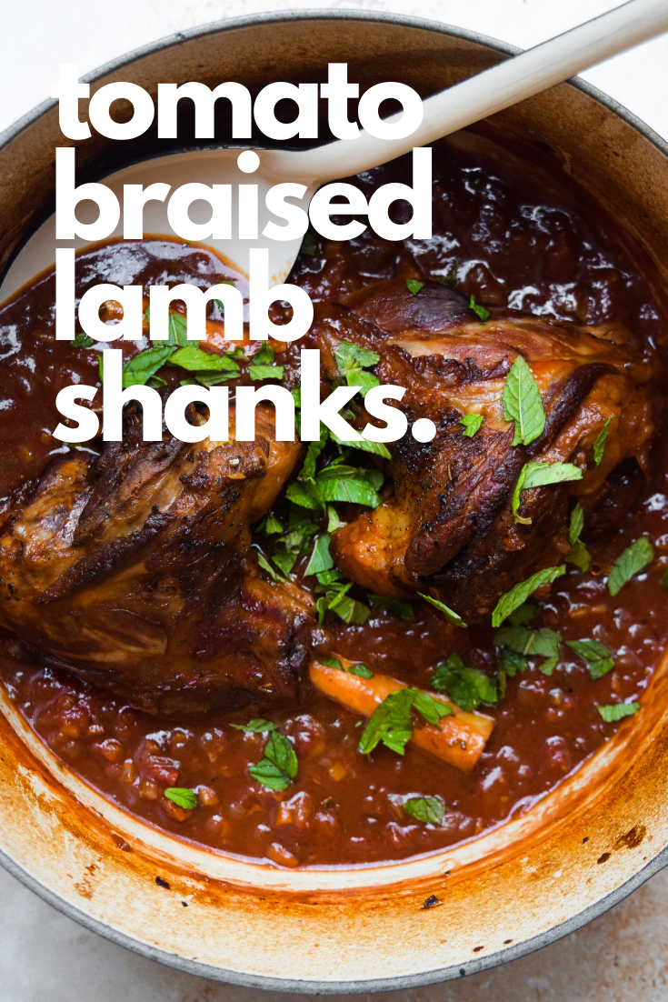 Slow-Cooked Lamb Shanks with Bush Tomato and Pepperberry Sauce