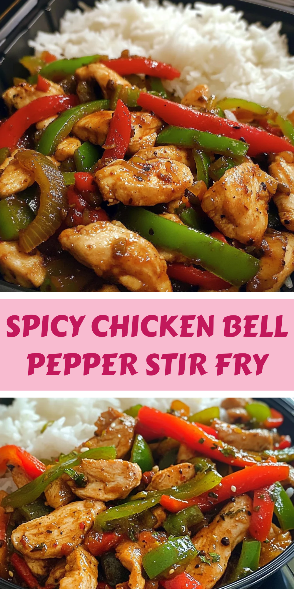 Spicy Chicken Stir-Fry with Bell Peppers and Snow Peas