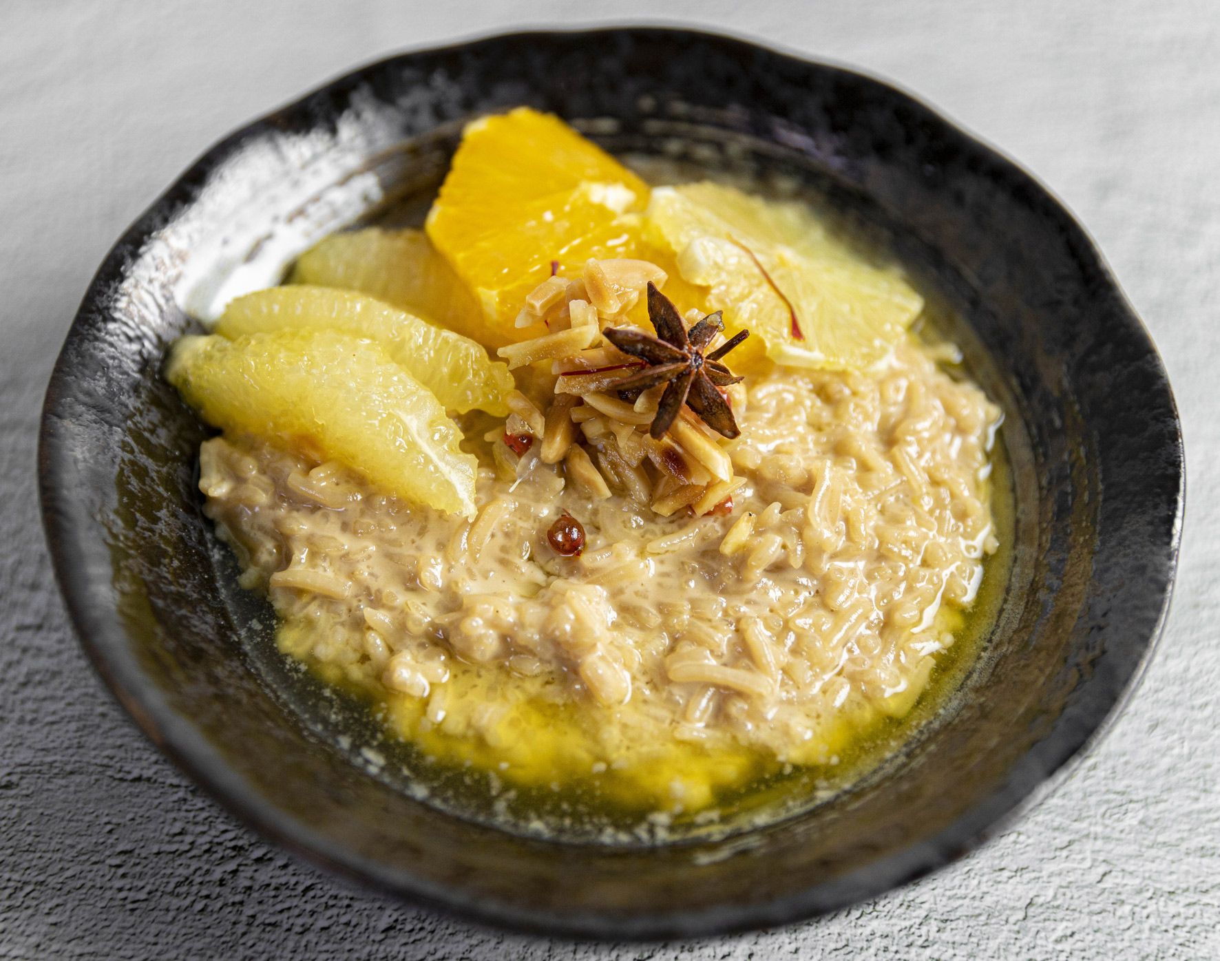 Snowy Citrus and Coconut Rice Pudding