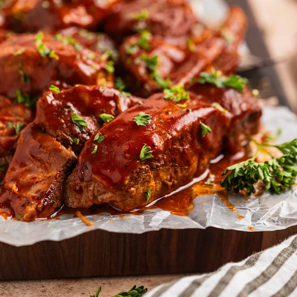 Native Carolina Vinegar BBQ Ribs (Slow Cooker)