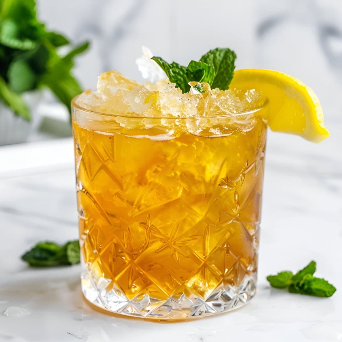 Citrus-Spiced Bourbon Smash with Fresh Mint