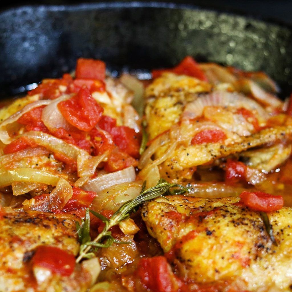 Regional Spiced Chicken Thighs Braised in Tomato and Cumin