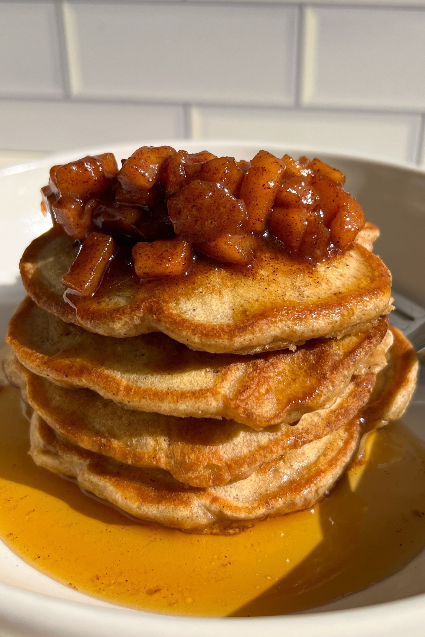 Anna’s Warm Cinnamon Apple Pancakes