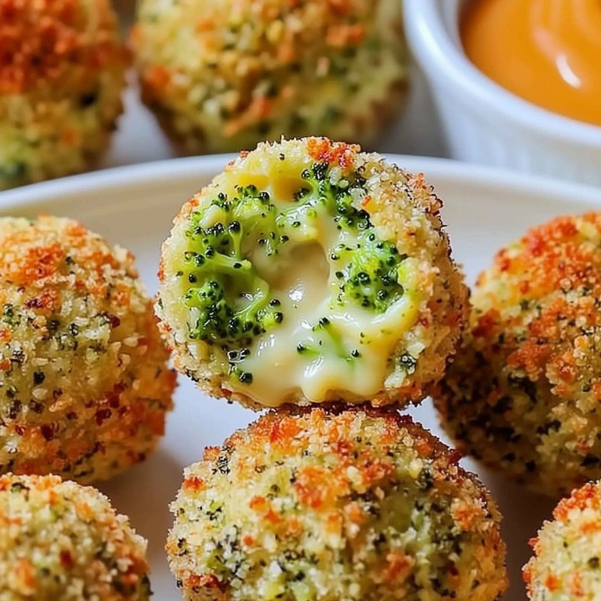 Baked Cheesy Broccoli and Cauliflower Little Bites