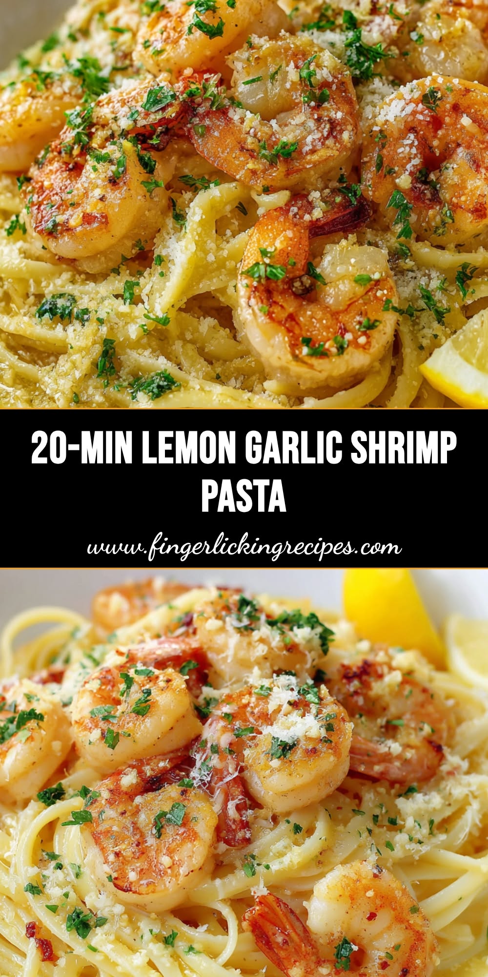 Garlic-Basil Shrimp Pasta with Lemon Zest