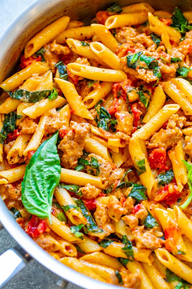 One-Pot Spicy Italian Sausage and Penne