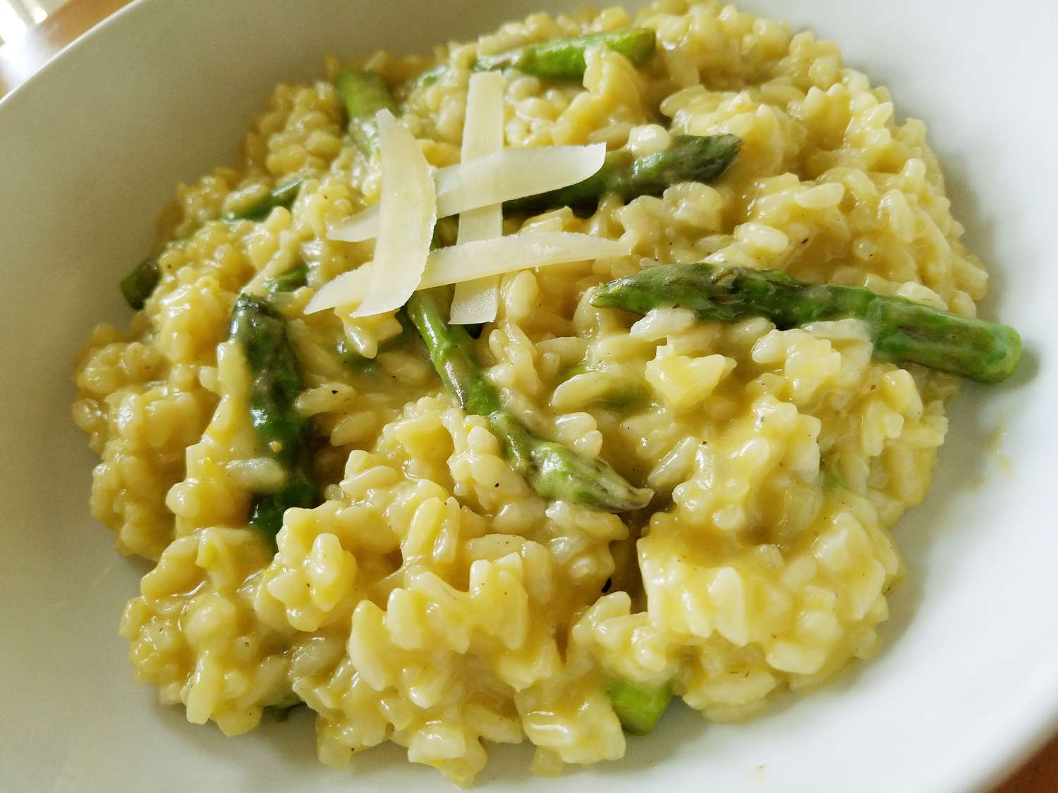 Lemon-Basil Risotto with Roasted Asparagus