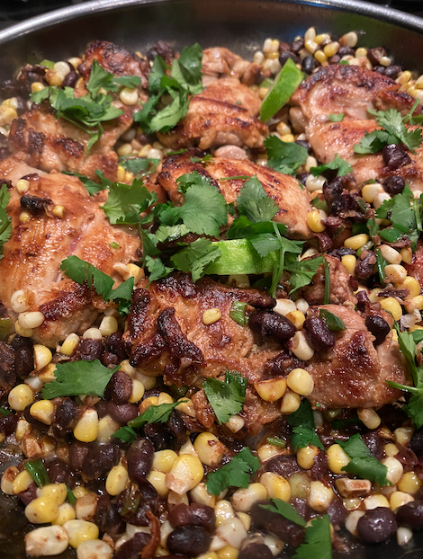 One-Pan Chili Lime Chicken with Black Beans