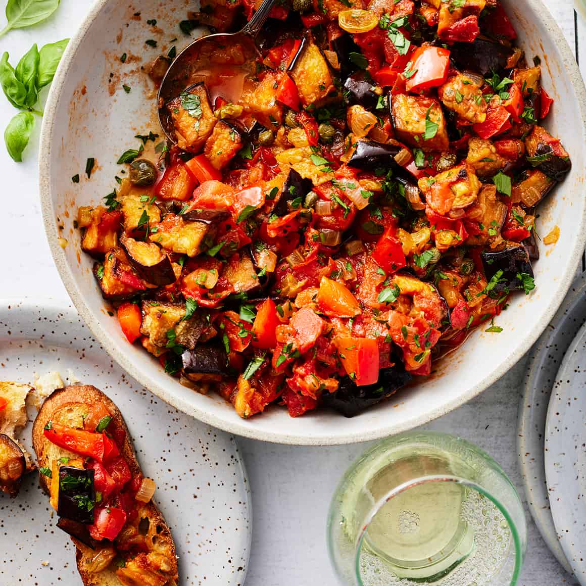 Sicilian-Style Caponata with Eggplant and Olives