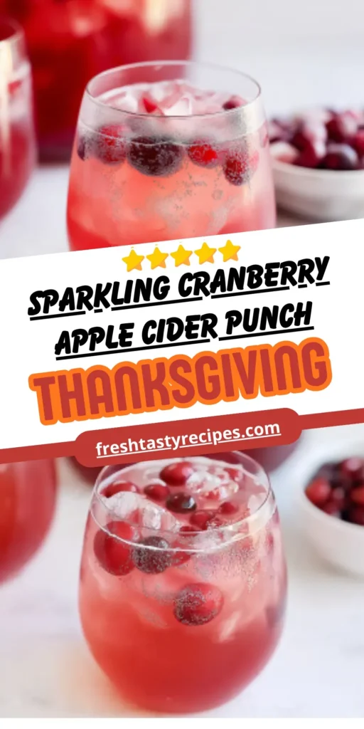 Sparkling Cranberry Apple Punch