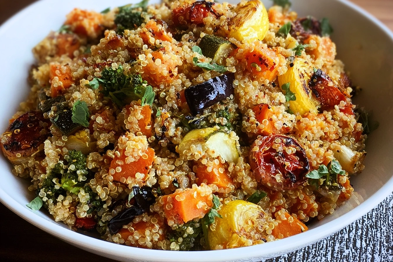 Lemon-Thyme Roasted Vegetable Quinoa Salad