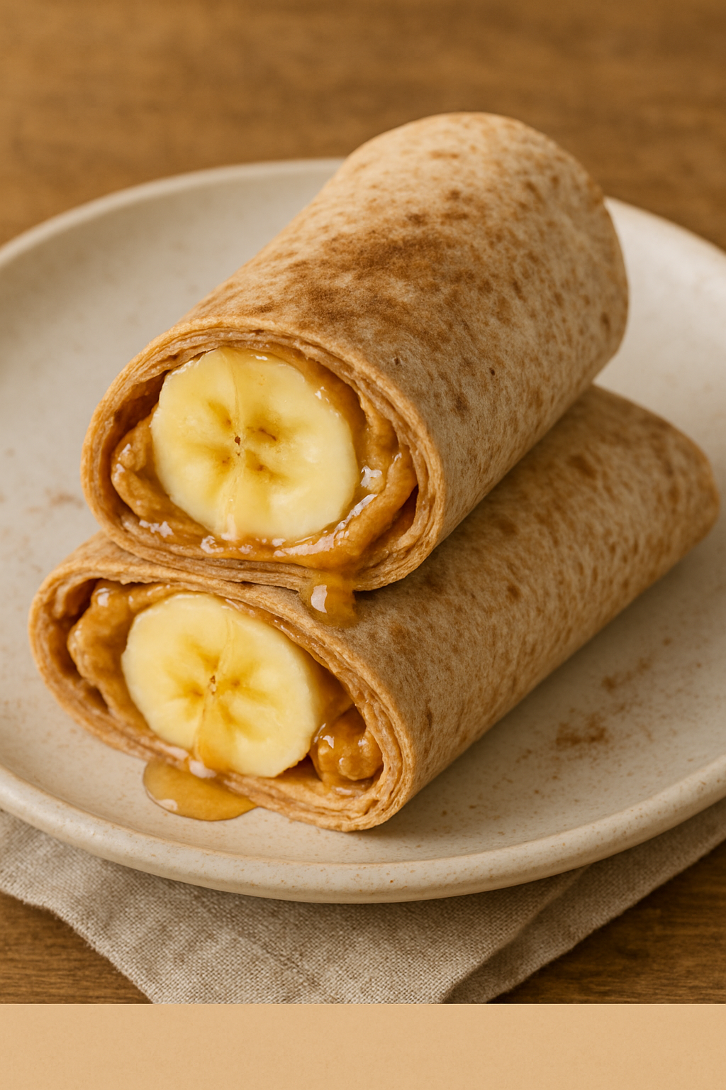 No-Bake Peanut Butter Banana Wraps