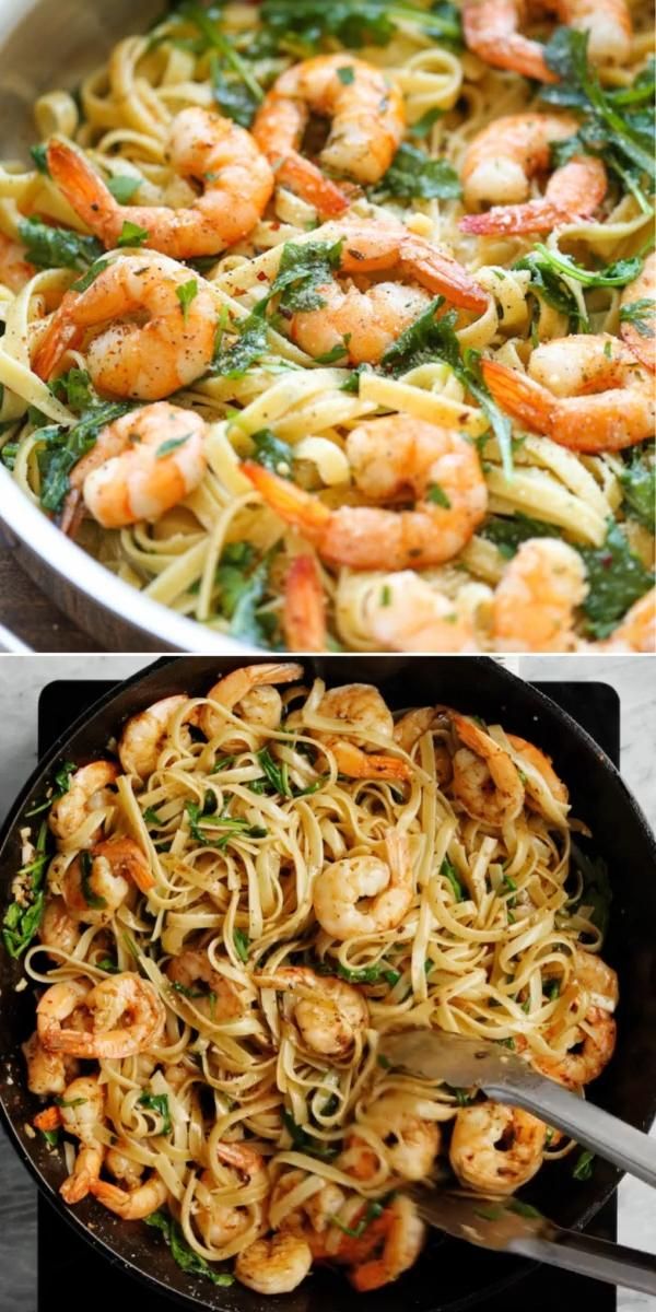 5-Minute Garlic Herb Shrimp Pasta