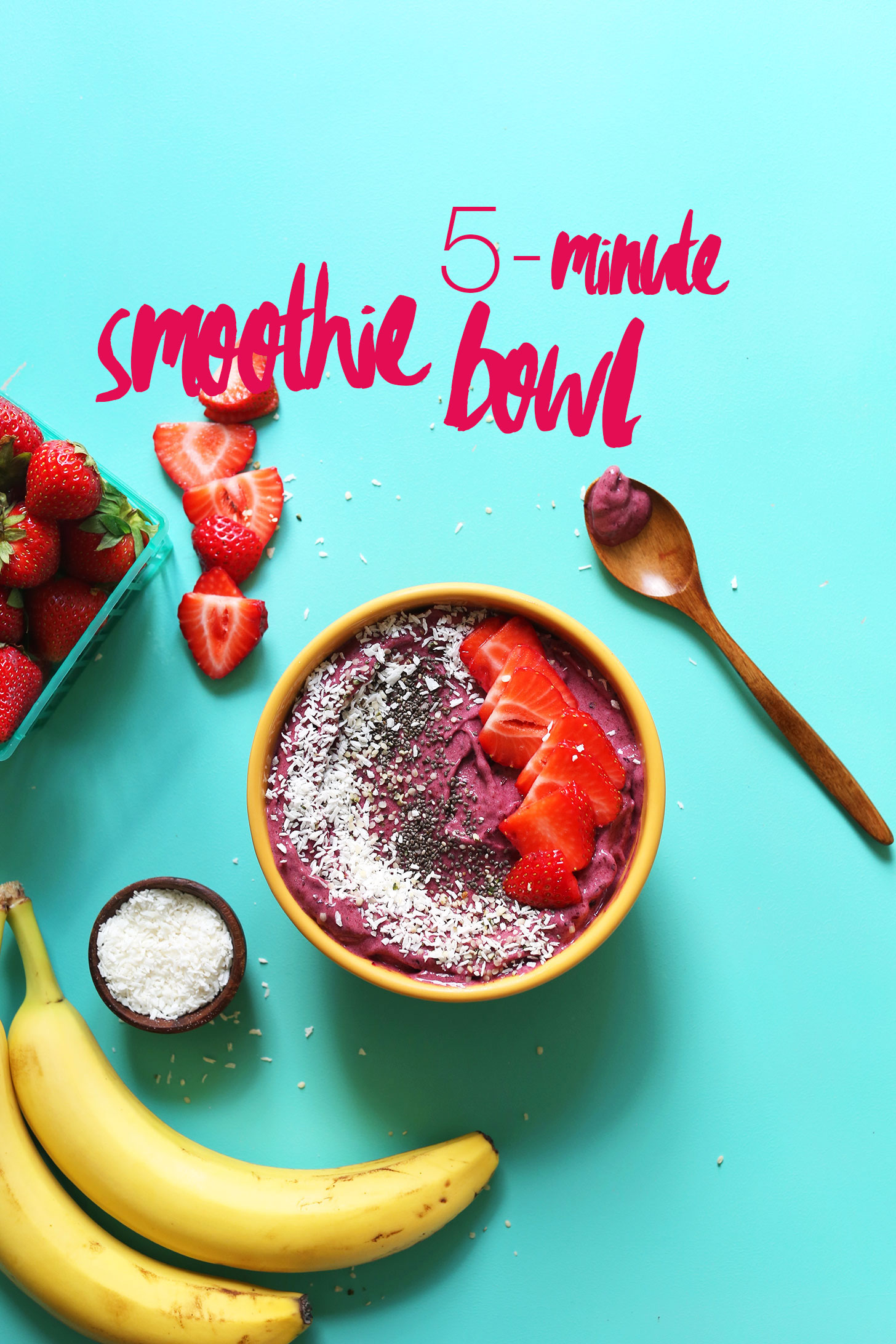 Blueberry and Coconut Smoothie Bowl