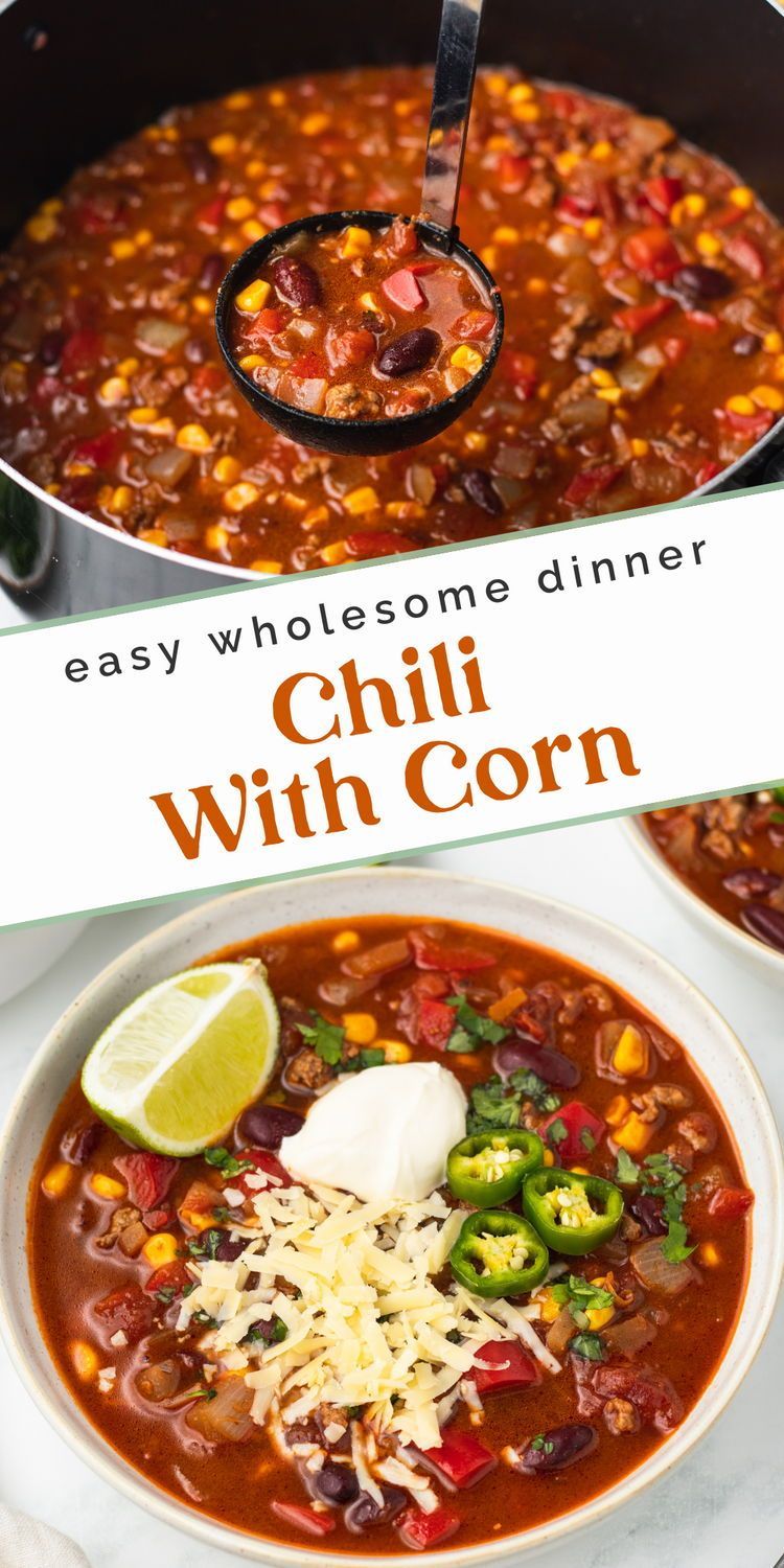 One-Pot Spicy Beef Chili with Beans and Corn