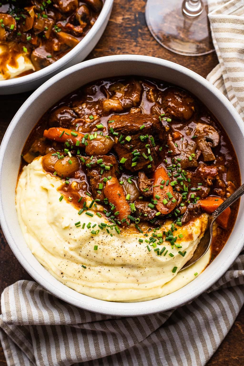 Herb-Crusted Beef Bourguignon