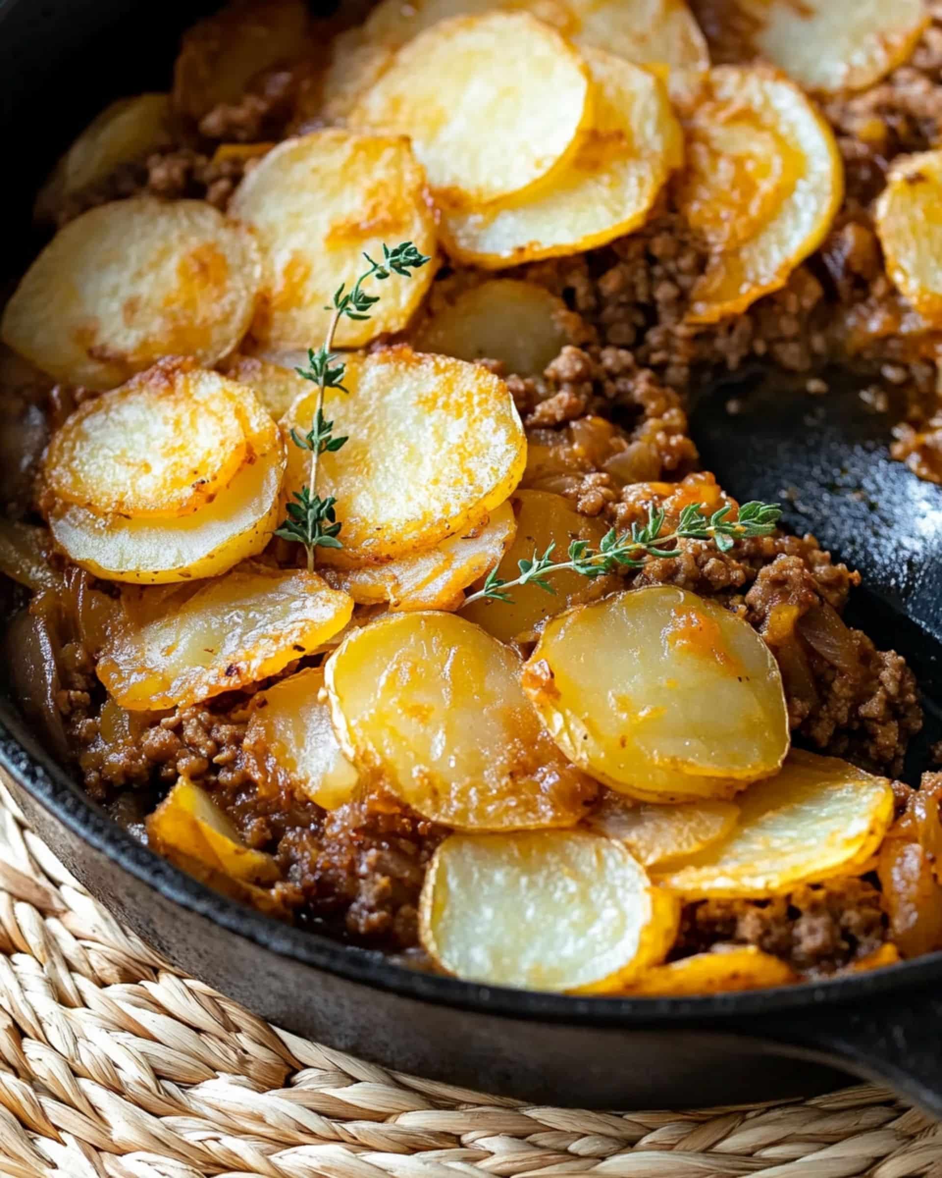 Crispy Potato-Topped Beef 'Pie'