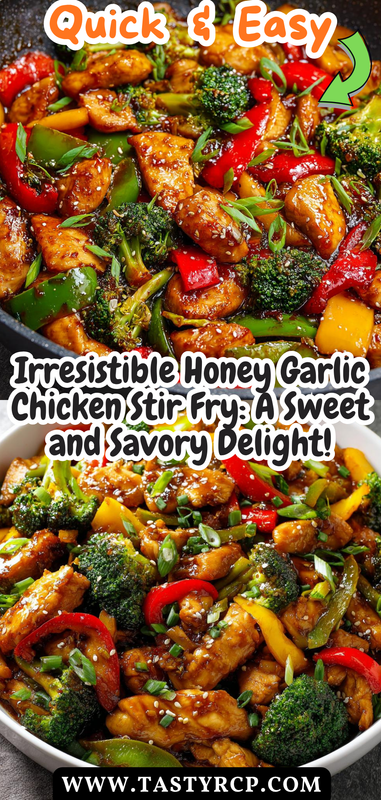 Stir-Fried Chicken with Honey Garlic and Bell Peppers