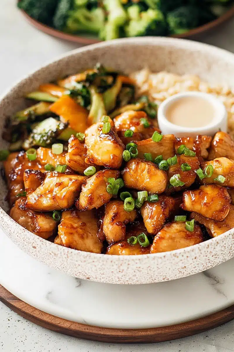 Hibachi-Style Chicken Stir Fry with Sesame Ginger Sauce