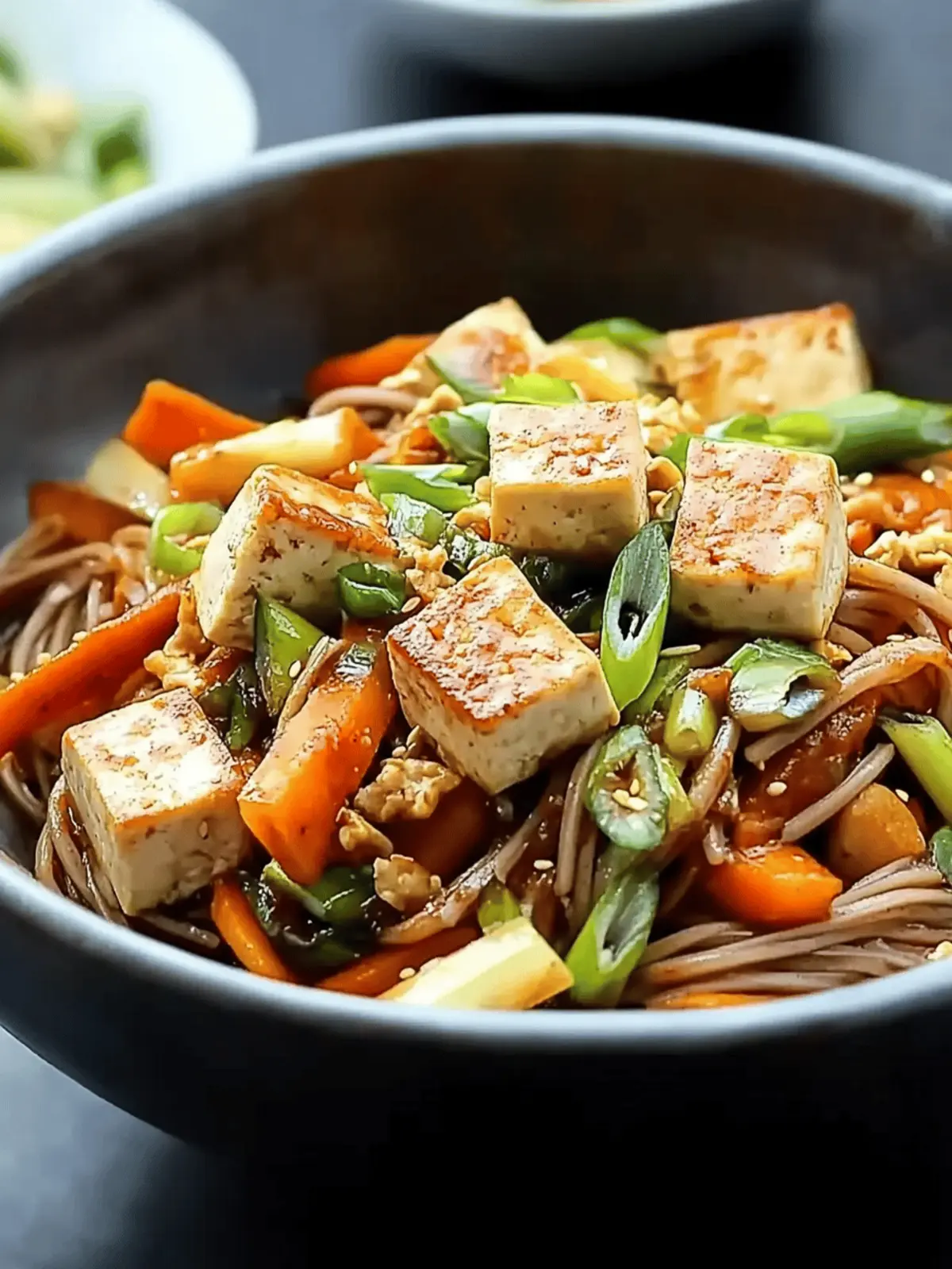 Crispy Tamarind-Spiced Tofu with Cilantro Noodles