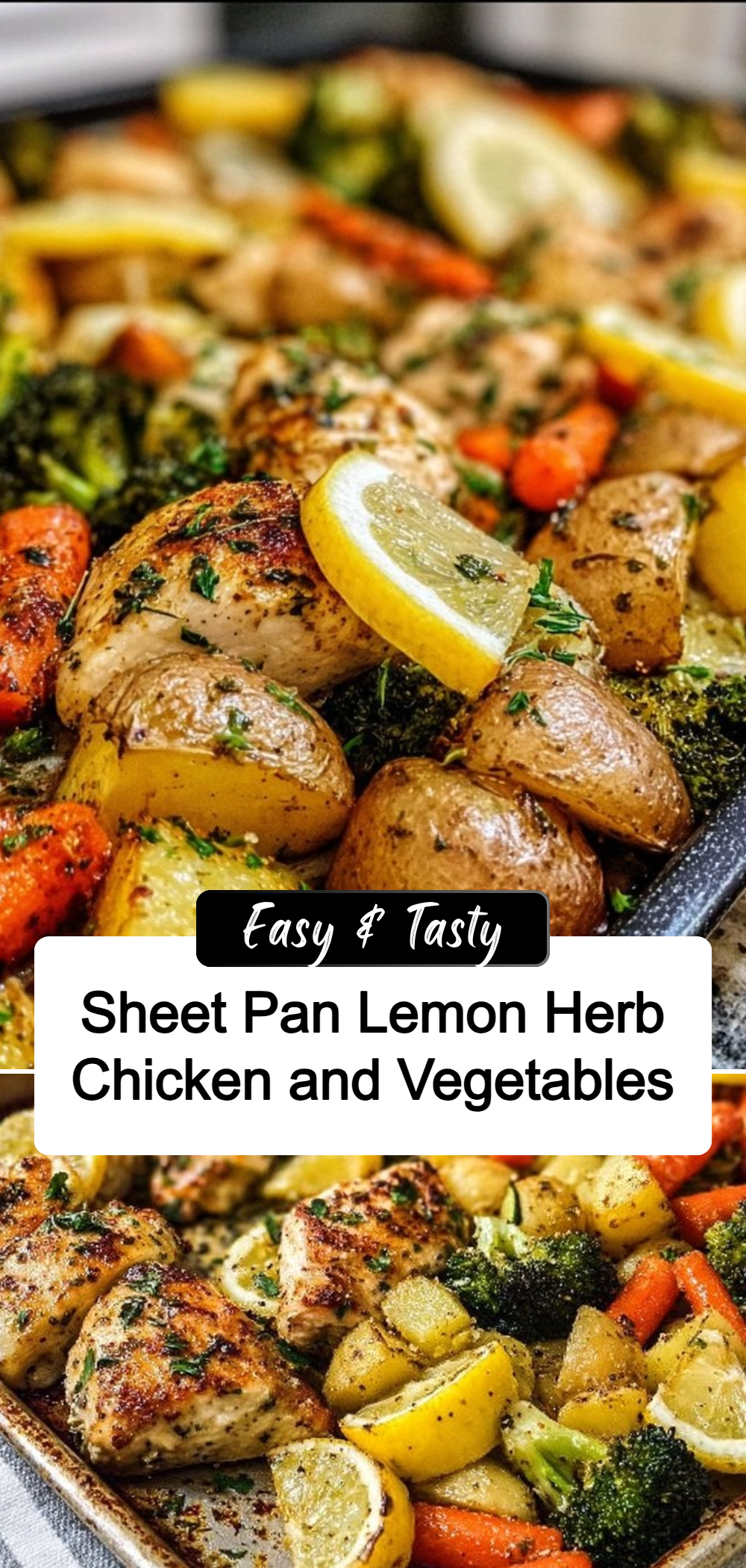 Sheet Pan Citrus-Herb Roasted Chicken with Vegetables