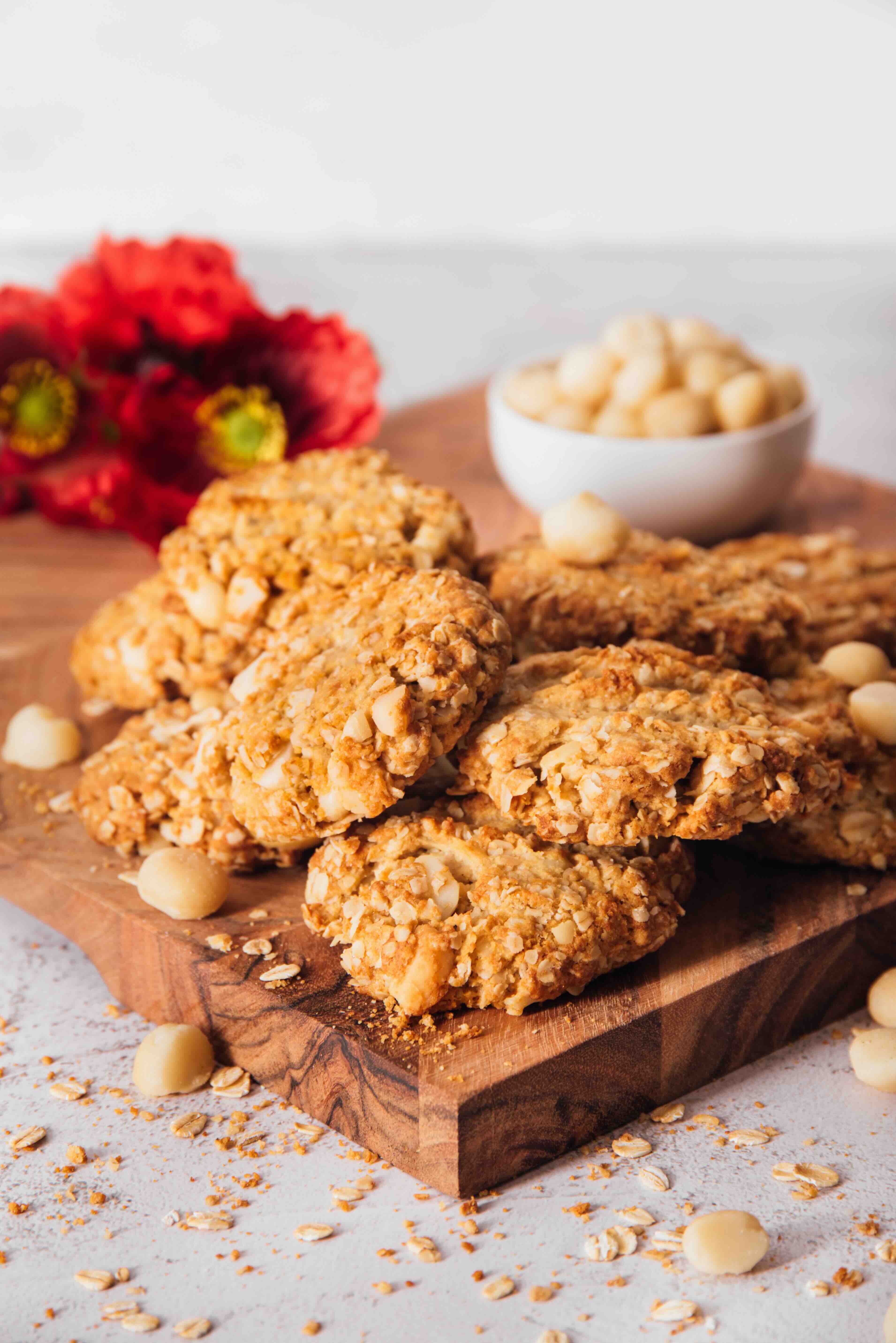 Macadamia and Wattleseed Anzac Biscuit Cookies