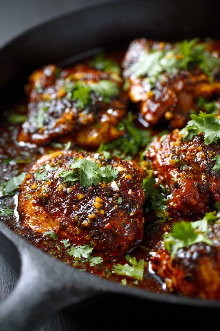 Slow-Cooked Chicken Mole Poblano with Toasted Almonds