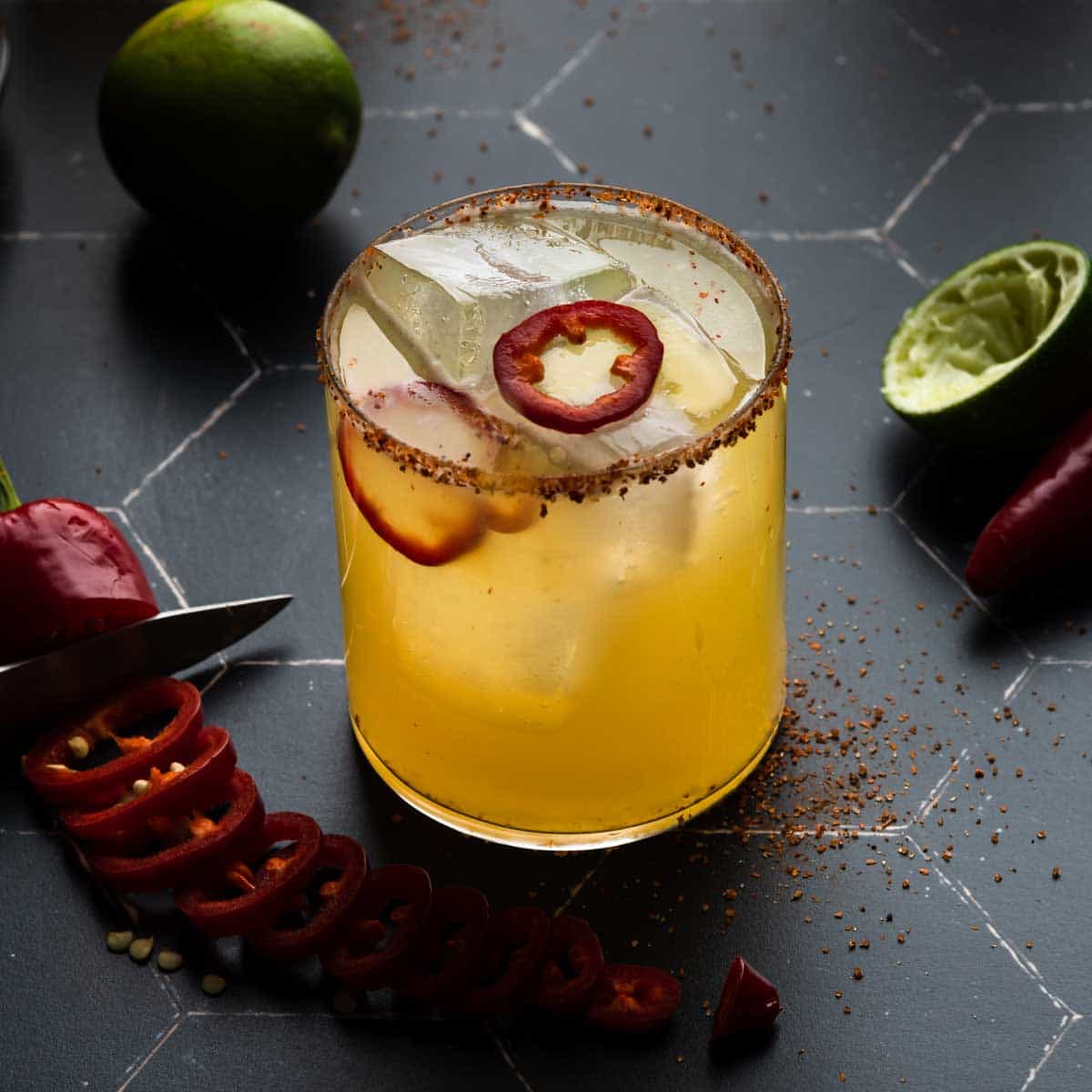 Spicy Amaretto Mezcal Margarita