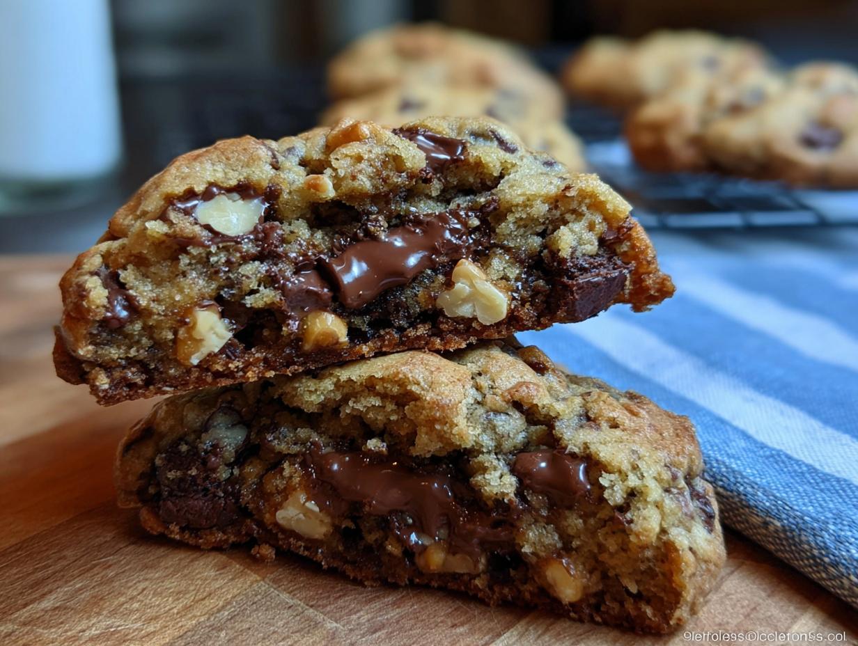Levain-Style Chocolate Chip Walnut Cookies